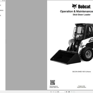 Bobcat S62 Operation and Maintenance Manual 7353167