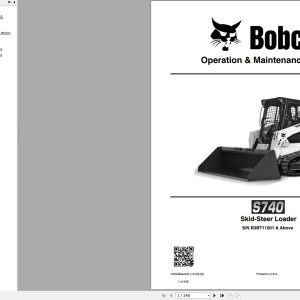 Bobcat S740 Operation and Maintenance Manual 7252362