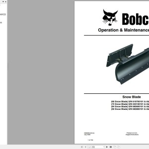 Bobcat 60 72 84 92 Operation and Maintenance Manual 6900659