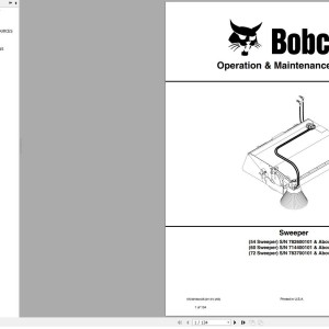 Bobcat 54 60 72 Operation and Maintenance Manual 6724016