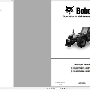 Bobcat TL3070 Operation and Maintenance Manual