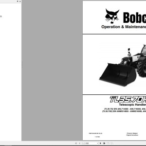 Bobcat TL3570 Operation and Maintenance Manual