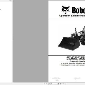 Bobcat TL3870 Operation and Maintenance Manual