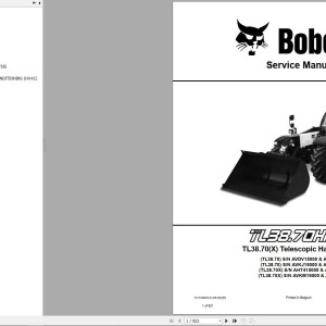 Bobcat TL3870 Service Manual 7311032