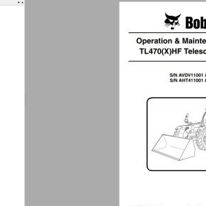 Bobcat TL470HF Operation and Maintenance Manual 6990357