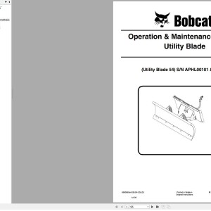 Bobcat 54 Operation and Maintenance Manual 6990065