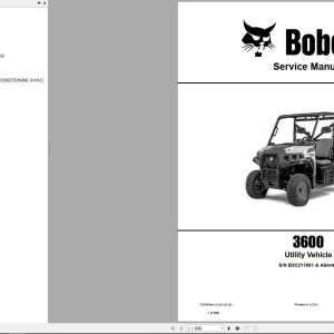 Bobcat 3600 Service Manual 7252955