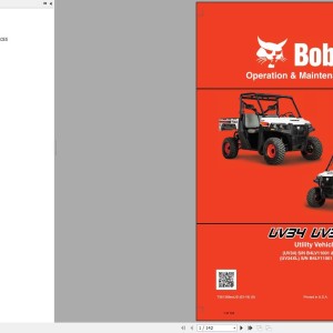 Bobcat UV34 Operation and Maintenance Manual