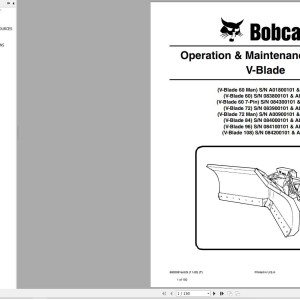 Bobcat 60 to 108 Operation and Maintenance Manual 6902081 