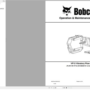 Bobcat VP12 Operation and Maintenance Manual 6902574