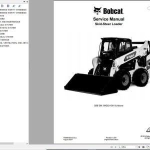 Bobcat S86 Service Manual 7406875enUS 2024