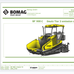 Bomag Asphalt Paver 2.97 GB 2023 Schematics Diagram
