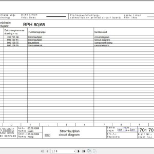 Bomag BPH 80-65 Electrical Hydraulic Schematic