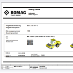 Bomag Single Drum Vibratory Rollers 6.3 GB 2023 Schematics Diagram