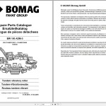 Bomag BW 100 ADM-5 Parts Catalog 00825289 2025