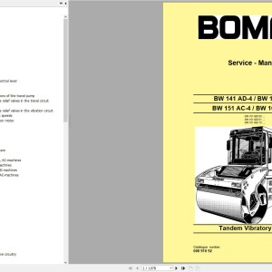 Bomag BW141AD-4 Service Manual, Service Training, Circuit Schematic