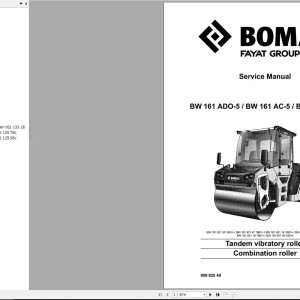 Bomag BW161AD-5 Service Manual