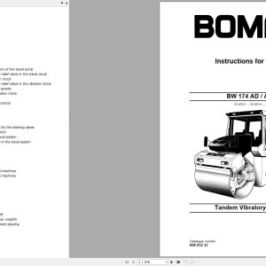 Bomag BW174AC Instructions For Repair