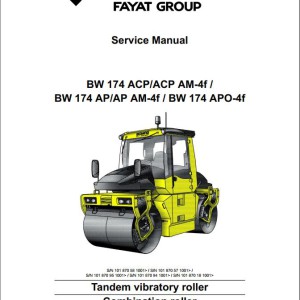 Bomag BW174AP Service Manual, Service training