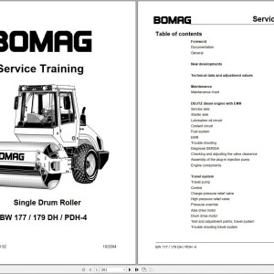 Bomag BW177DH-4 Service Training, Instructions For Repair