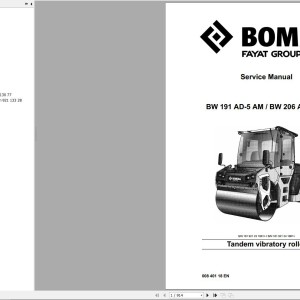 Bomag BW191 AD-5 AM Service Manual