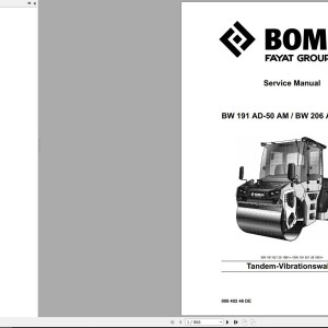 Bomag BW191 AD-50 AM Service Manual