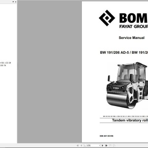 Bomag BW191ADO-5 Service Manual