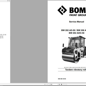 Bomag BW202ADO-50 Service Manual