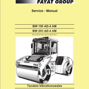 Bomag BW203AD-4AM Service Manual, Hydraulic And Electric Circuit