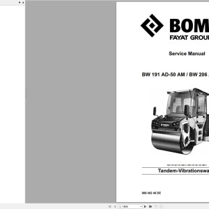 Bomag BW206 AD-50 AM Service Manual