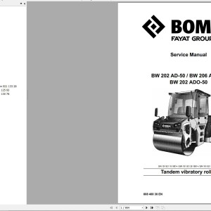 Bomag BW206AD-50 Service Manual