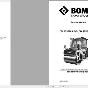 Bomag BW206ADO-5 Service Manual