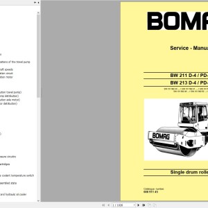 Bomag BW211D-4 BW211PD-4 Service Manual, Service Training