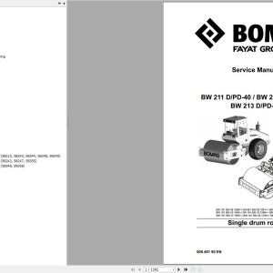 Bomag BW211DPD-40 Service Manual