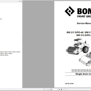 Bomag BW212DPD-40 Service Manual