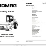 Bomag BW214PD-3 Instruction For Repair, Training Manual