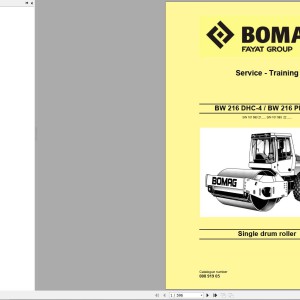 Bomag BW216 PDHC-4 Service Manual, Service Training