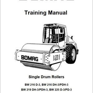 Bomag BW216DH-3 Service Training, Parts Catalogue