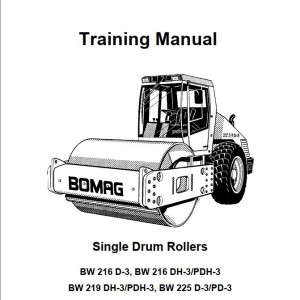 Bomag BW216PDH-3 Training Manual