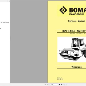 Bomag BW216PDH-4i Service Manual, Service Training