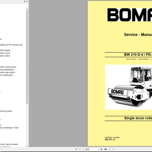 Bomag BW219PD-4 Service Manual, Service Training