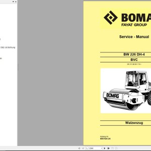 Bomag BW226DH-4 Service Manual, Service Training