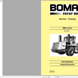 Bomag MPH122-2 Service Manual, Spare Parts Catalog