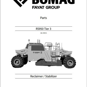 Bomag RS950 Parts Catalog