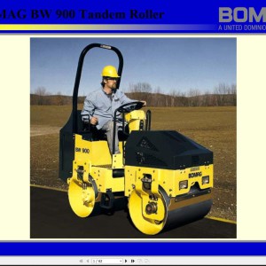 Bomag Tadem Roller BW900 Technical Manual