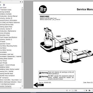 BT HMX RMX Shop Manual