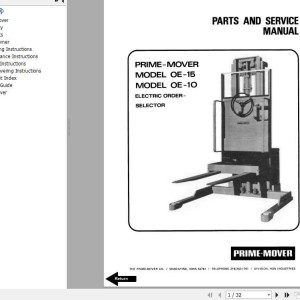 BT OE10 OE15 Part & Service Manual