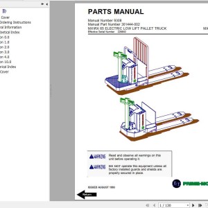 BT MX65 RX65 Operator & Parts Manual