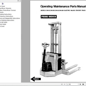 BT SN 20 30 40 Operator,Maintenance & Parts Manual