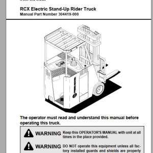 BT RCX 25 30C 30 35 40 45 50 Shop Manual